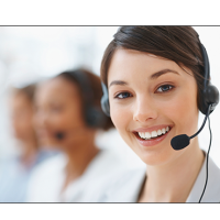 girl with headset